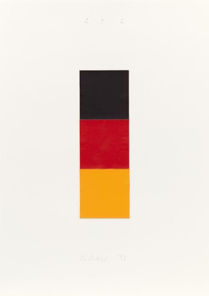 Schwarz, Rot, Gold I by Gerhard Richter