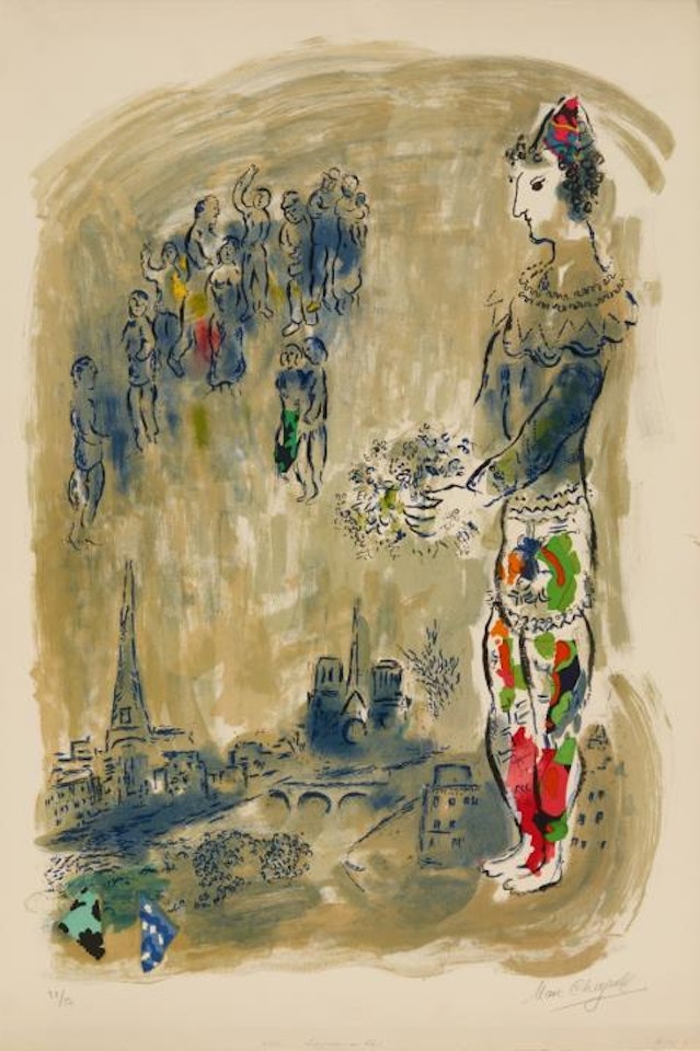 The Magician of Paris I by Marc Chagall