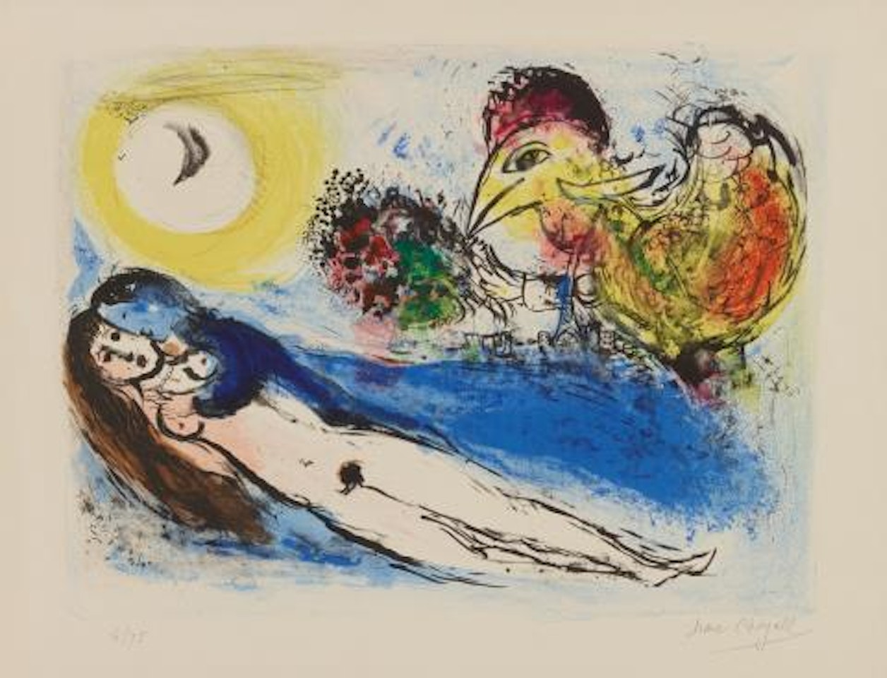 Hello in Paris by Marc Chagall