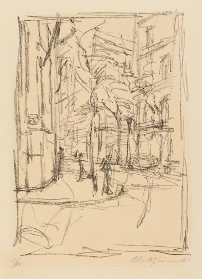 Rue d'Alesia by Alberto Giacometti