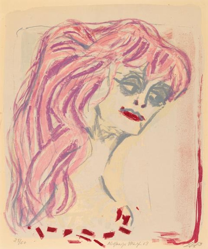 Red-haired girl by Otto Dix