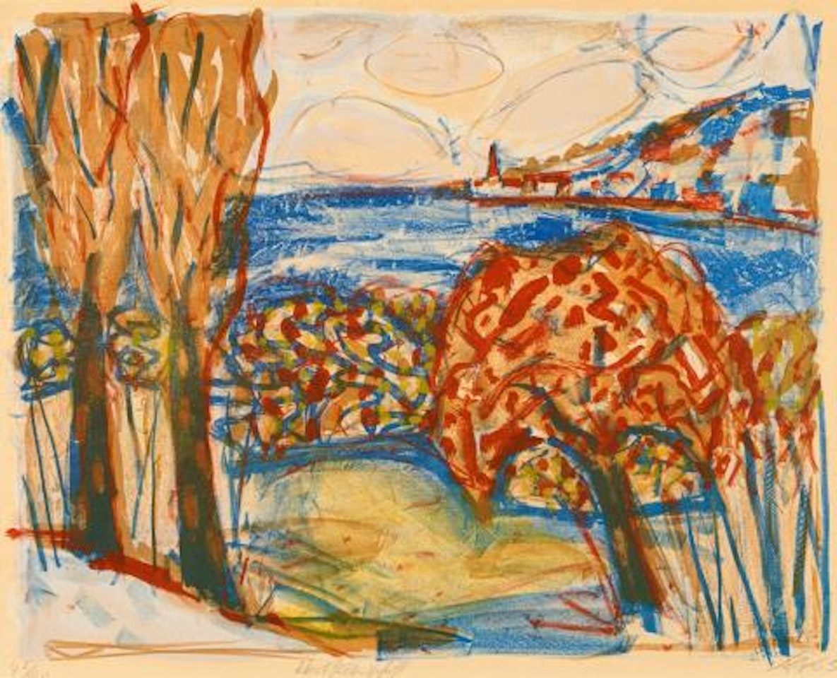 autumn landscape by Otto Dix