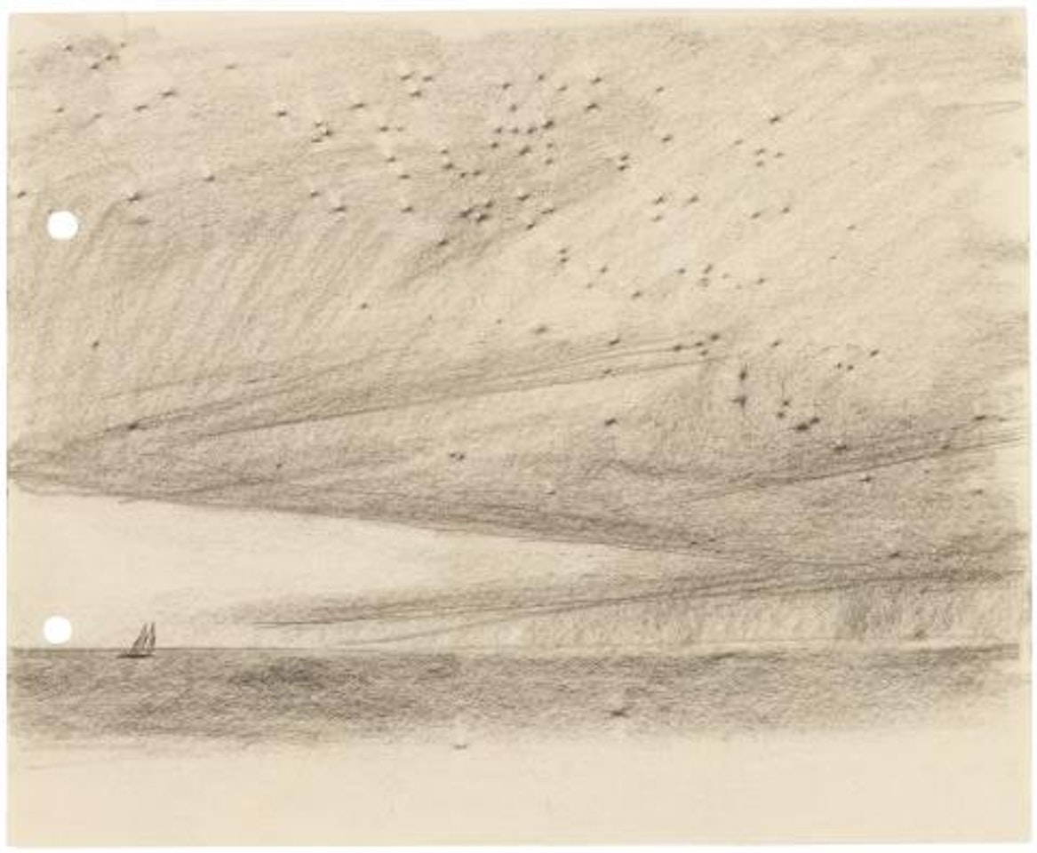  Seascape with clouds by Lyonel Feininger