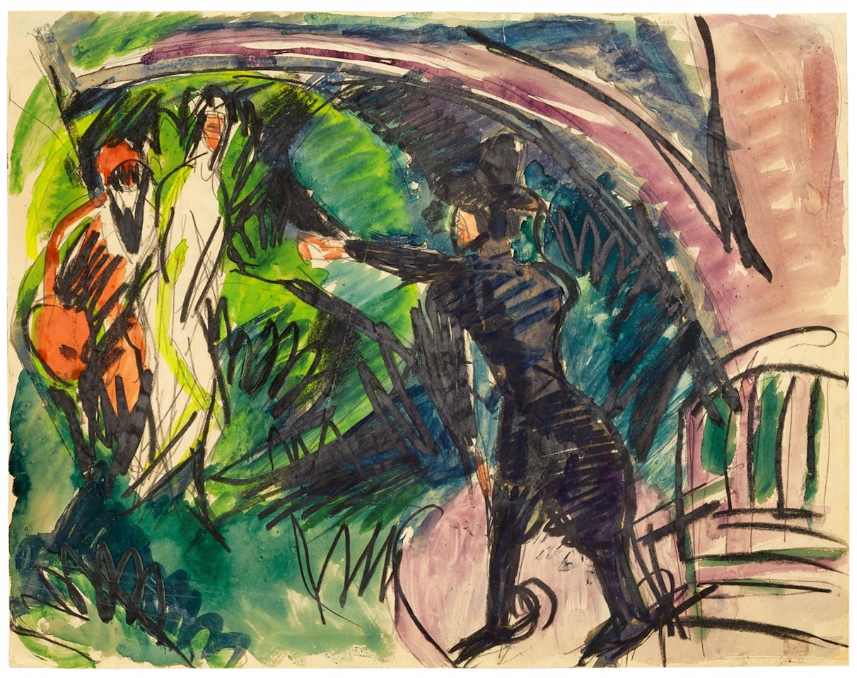 Pantomime Reimann I by Ernst Ludwig Kirchner