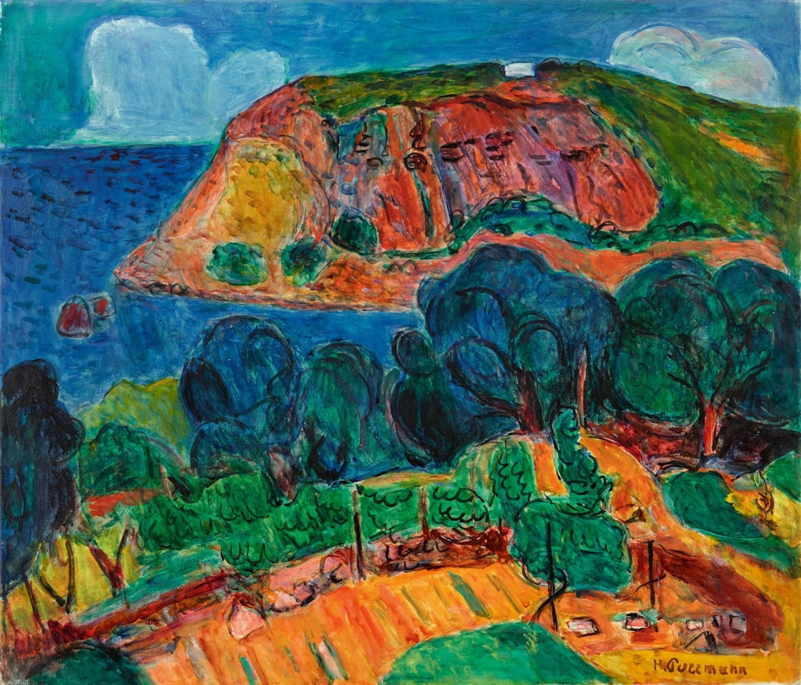 Küstenlandschaft bei Lacco Ameno, Ischia by Hans Purrmann