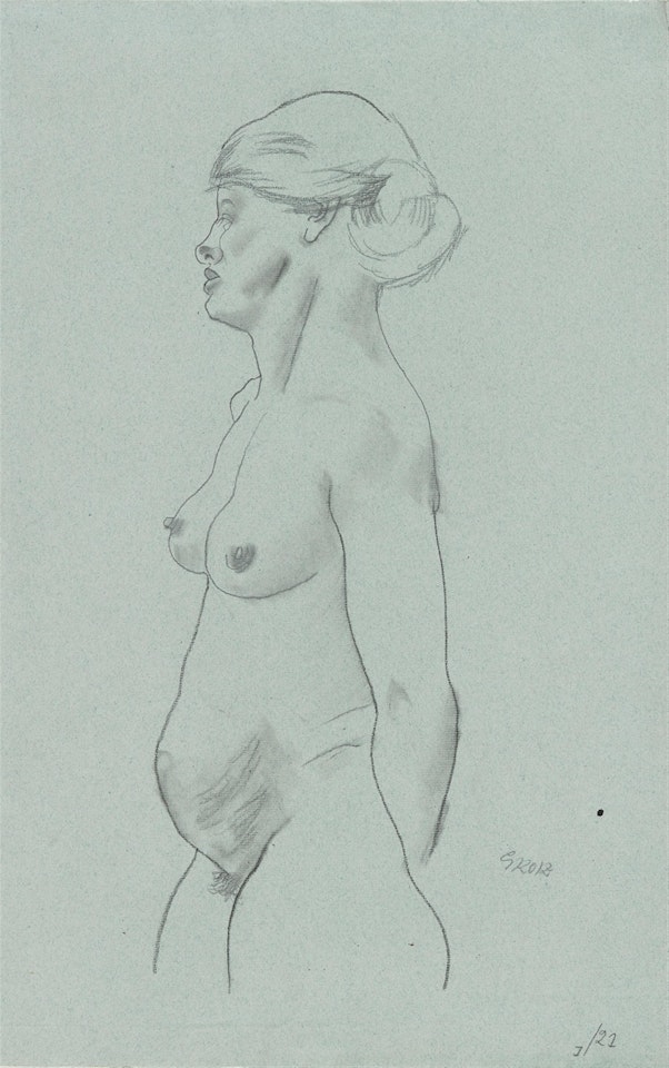 Stehender weiblicher Akt by George Grosz