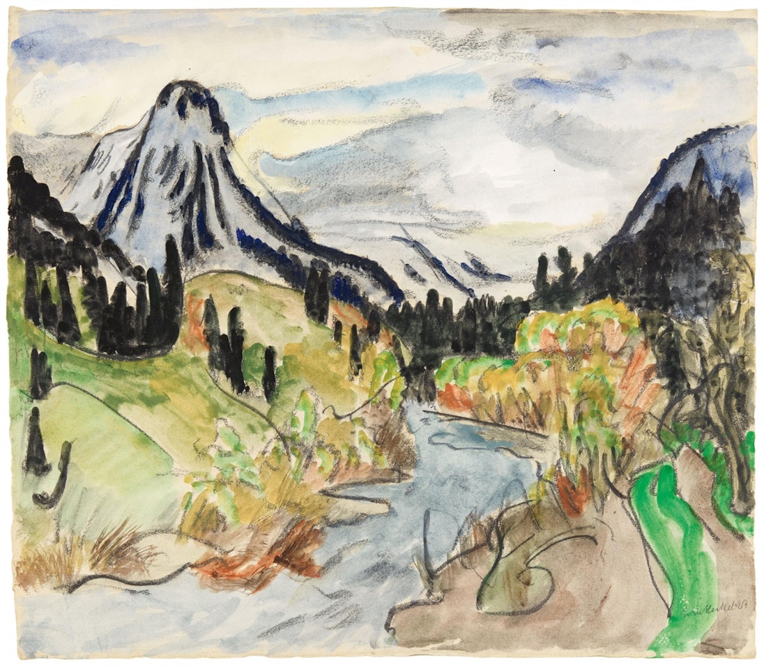 Bergbach by Erich Heckel