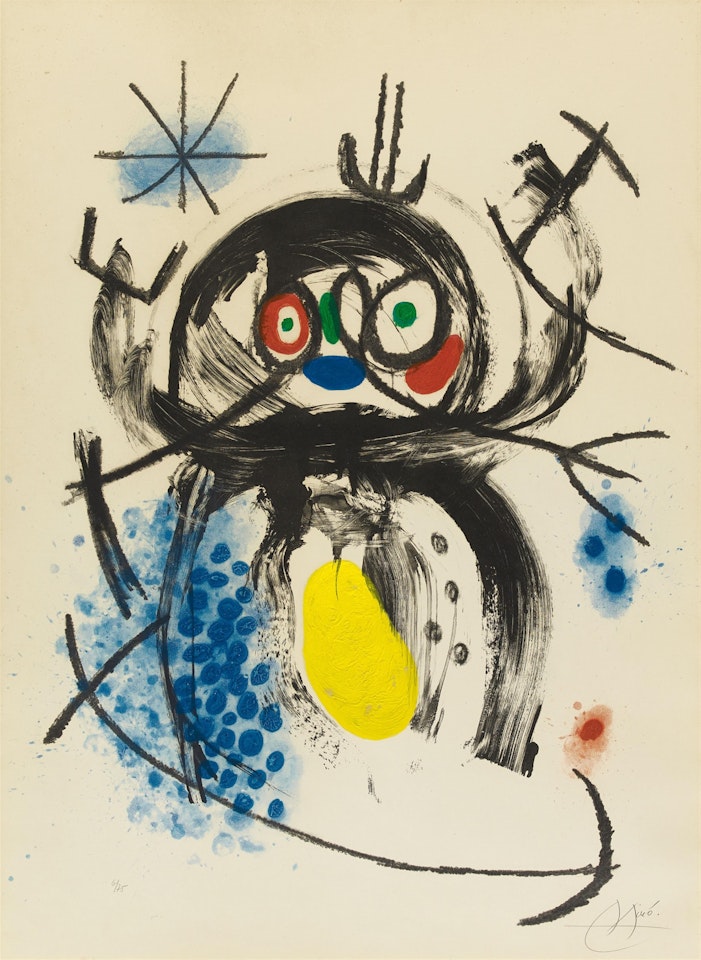 L"automobiliste à moustaches by Joan Miró