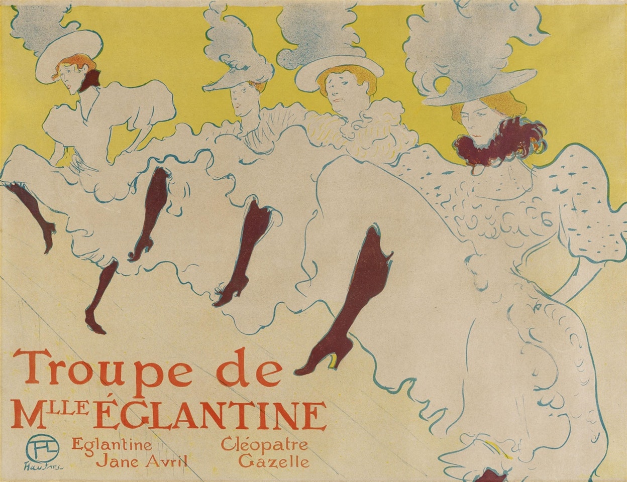 La Troupe de Mademoiselle Eglantine by Henri de Toulouse-Lautrec