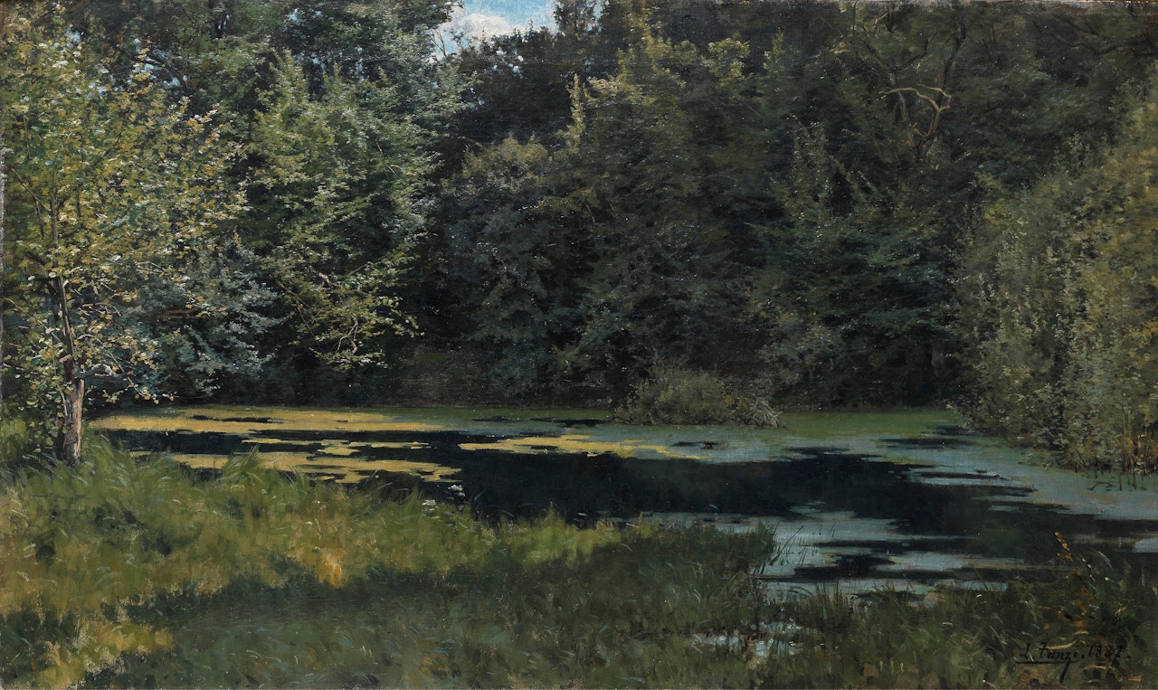 La mare en forêt by Leon Tanzi