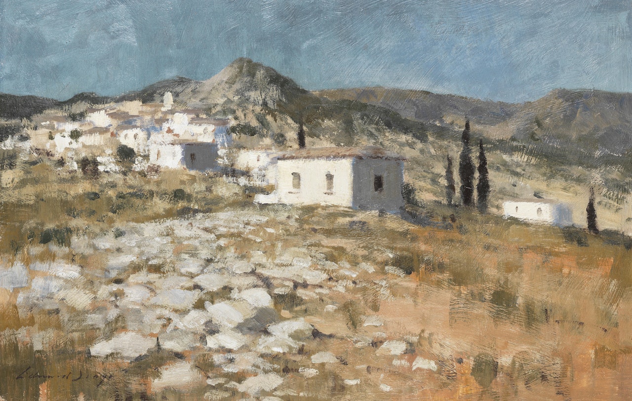 Hill village in the Peloponnese by Edward Seago