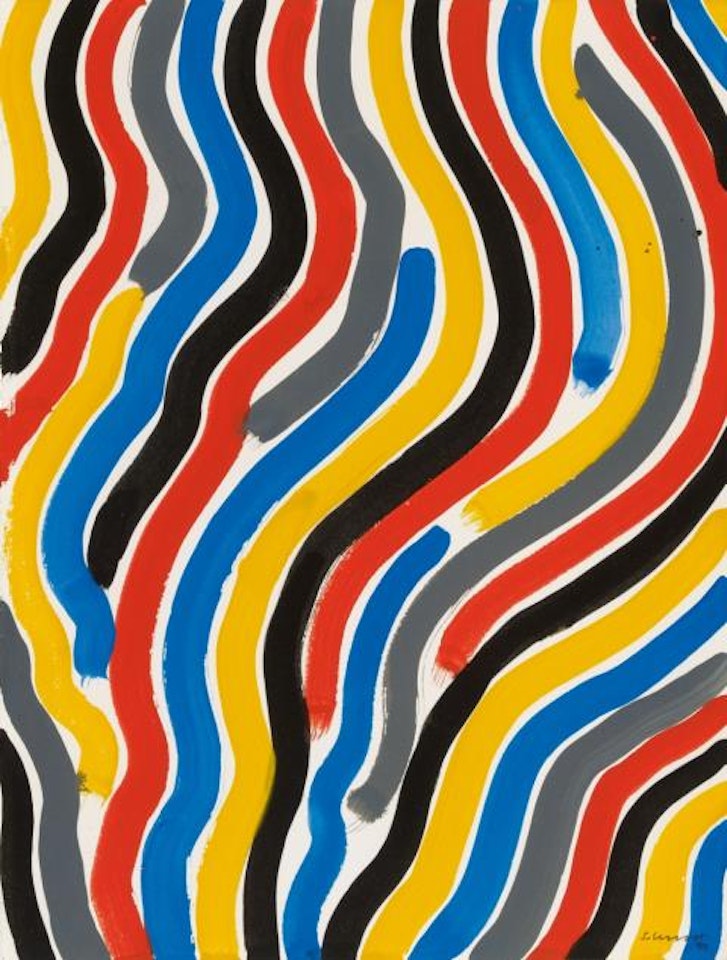 Curvy Brushstrokes by Sol LeWitt