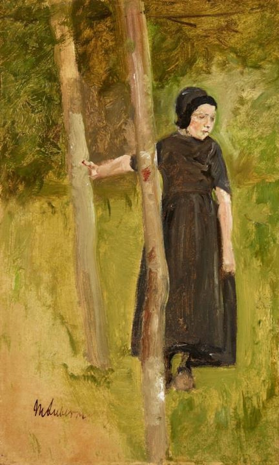 Child under Trees - Study on the "Playing Children" by Max Liebermann