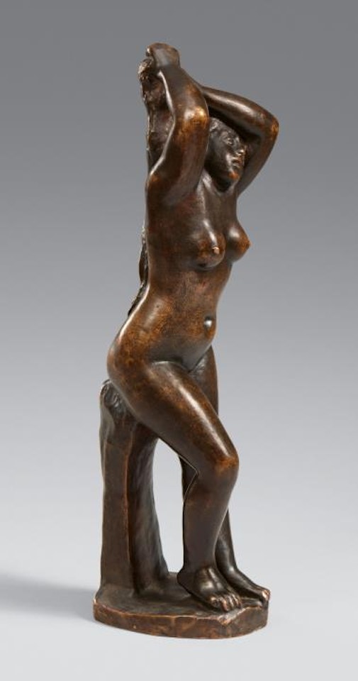 Bather combing her hair (Woman with both hands to hair) by Aristide Maillol