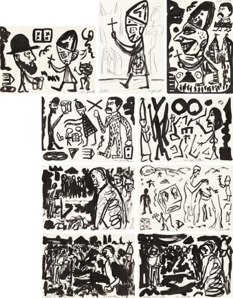 Pabst in Polen by A.R. Penck