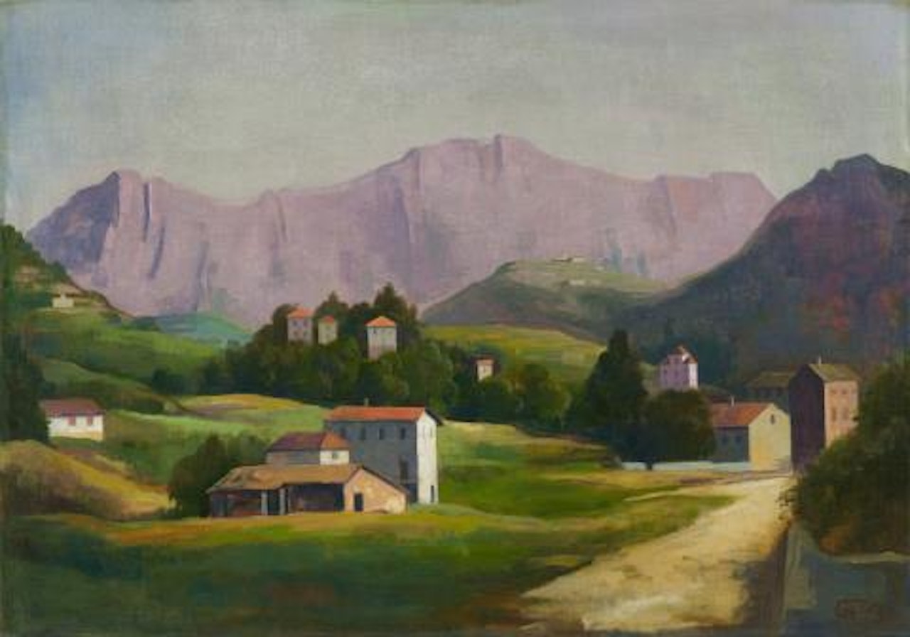 Tessiner Landschaft by Karl Hofer