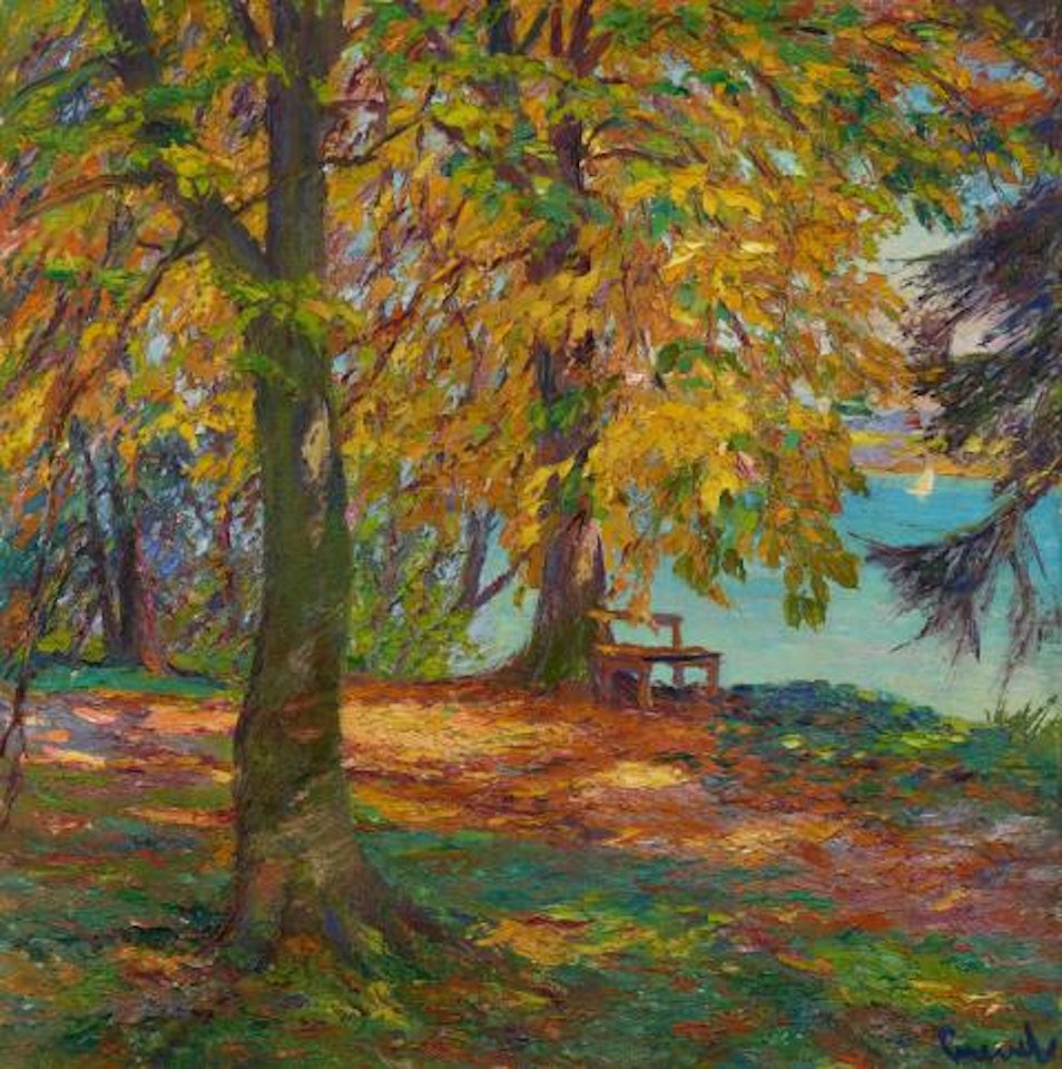 Autumn landscape by Edward Cucuel