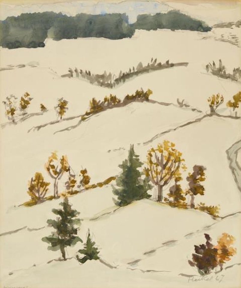 Snow slope II by Erich Heckel