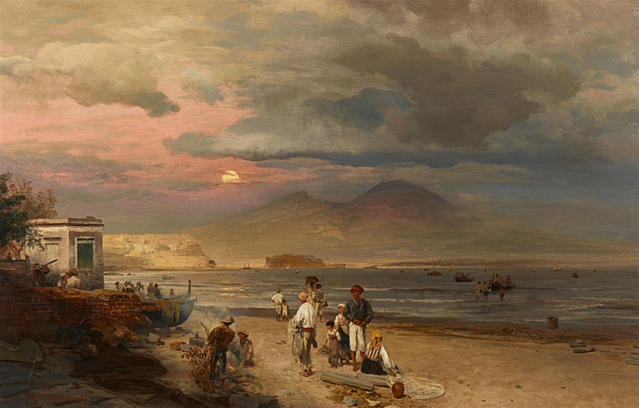 The Bay of Naples by Oswald Achenbach