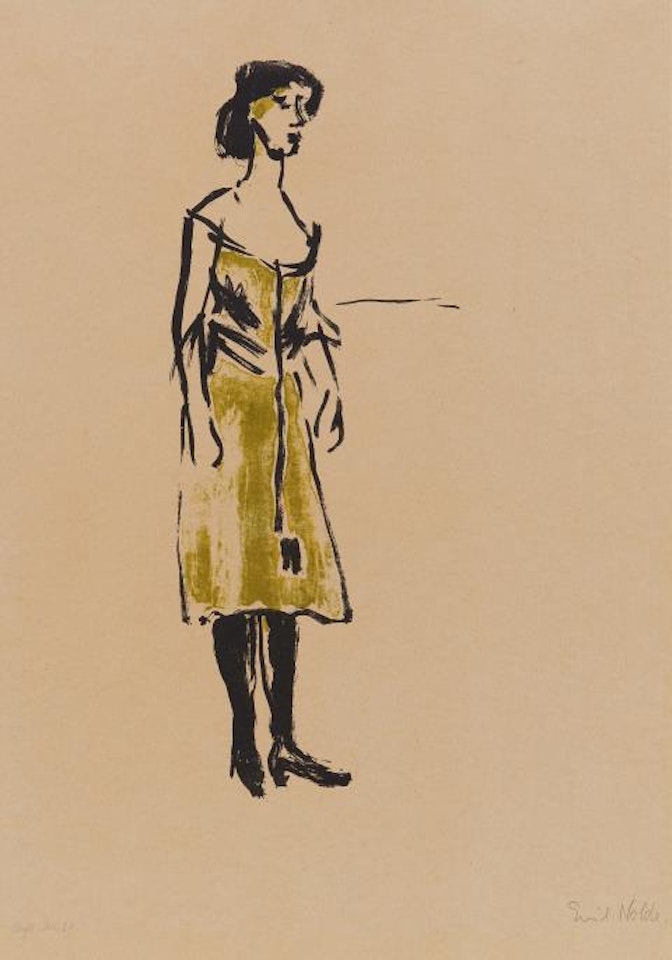 The Tinsel-Tangle-Singer by Emil Nolde