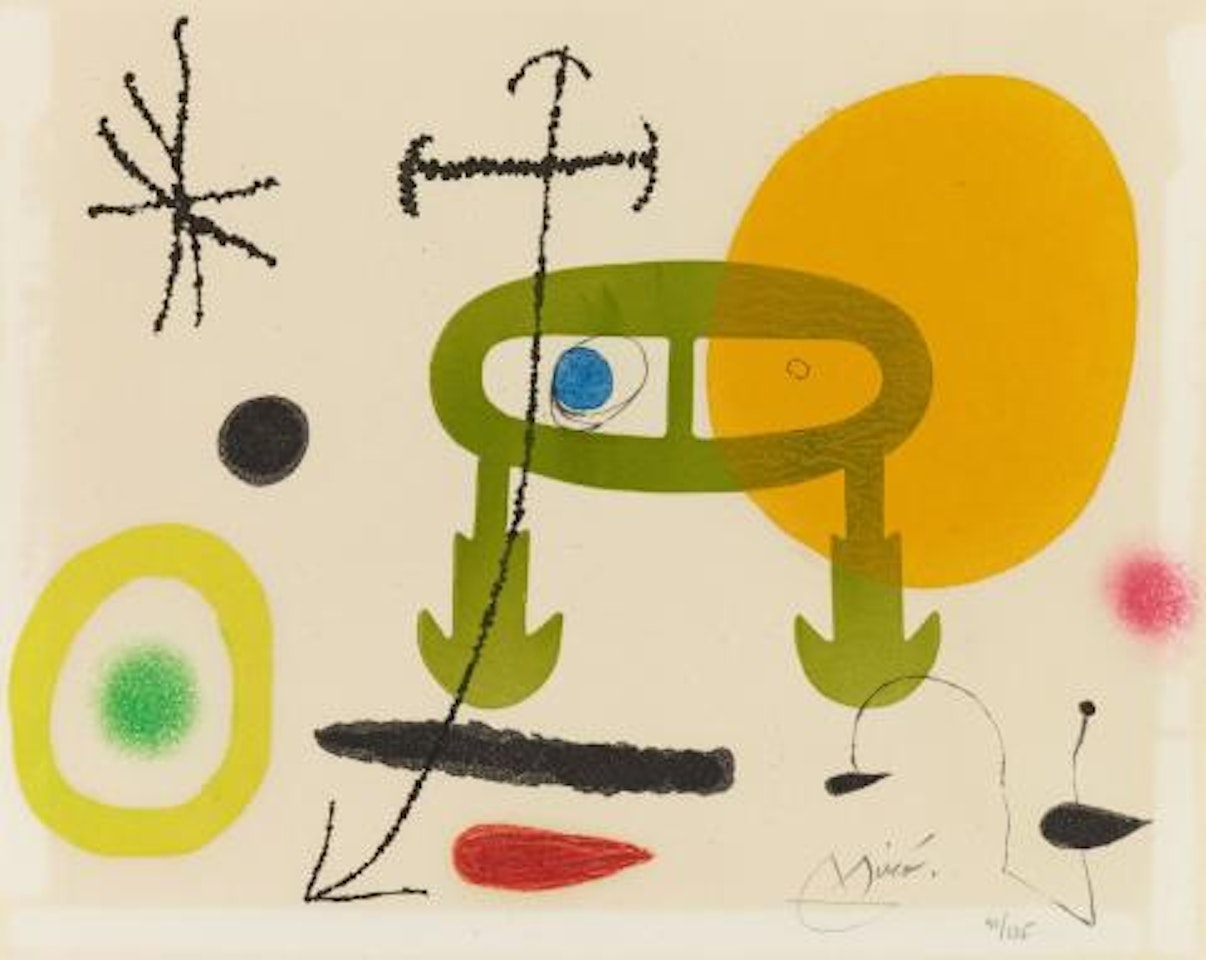 I never learned to read or the incipit by Joan Miró
