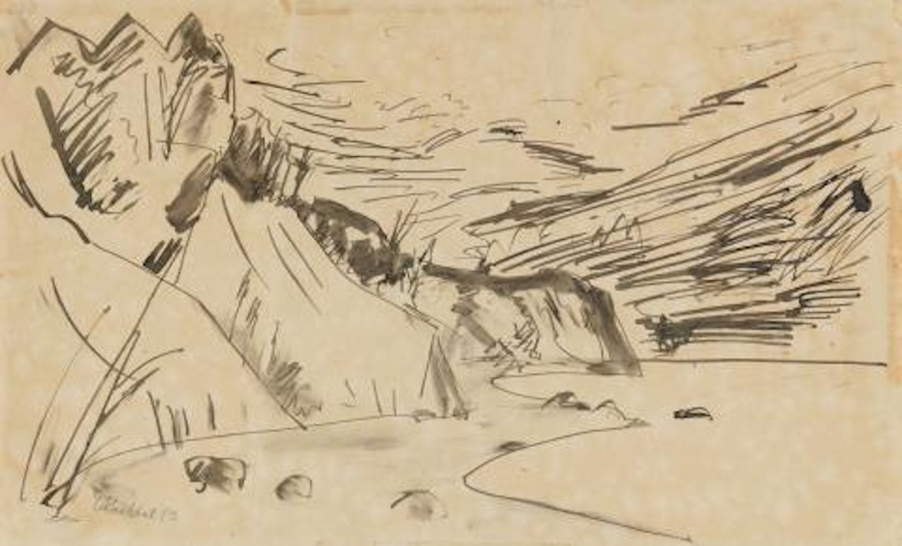  Beach landscape (Flensburg Fjord) by Erich Heckel