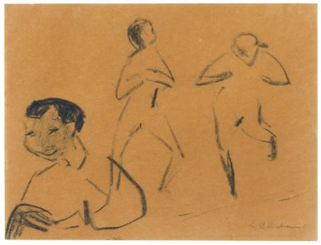  Milly with two acts by Ernst Ludwig Kirchner