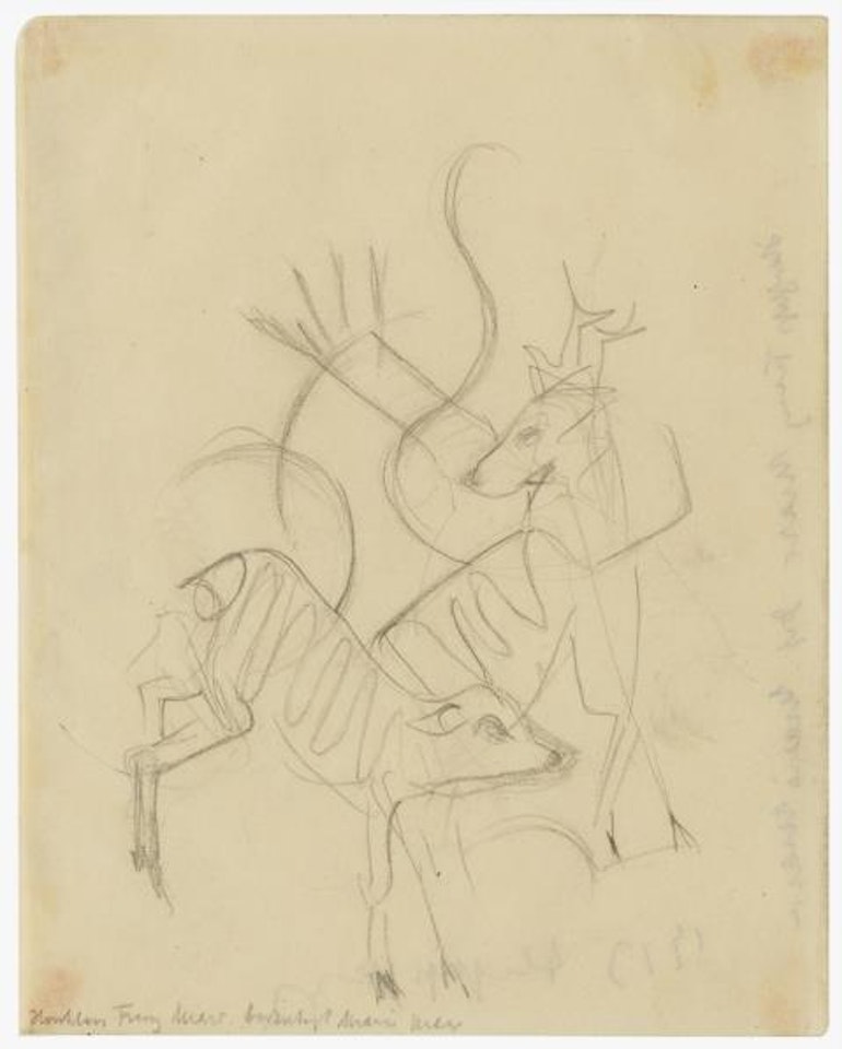 Deer and deer by Franz Marc