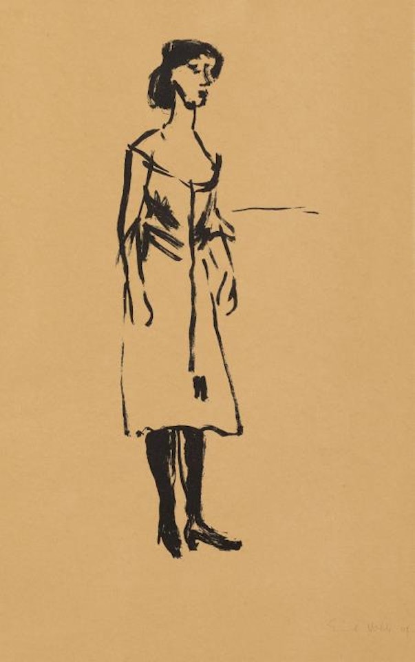 Tingel-Tangel-Sängerin by Emil Nolde