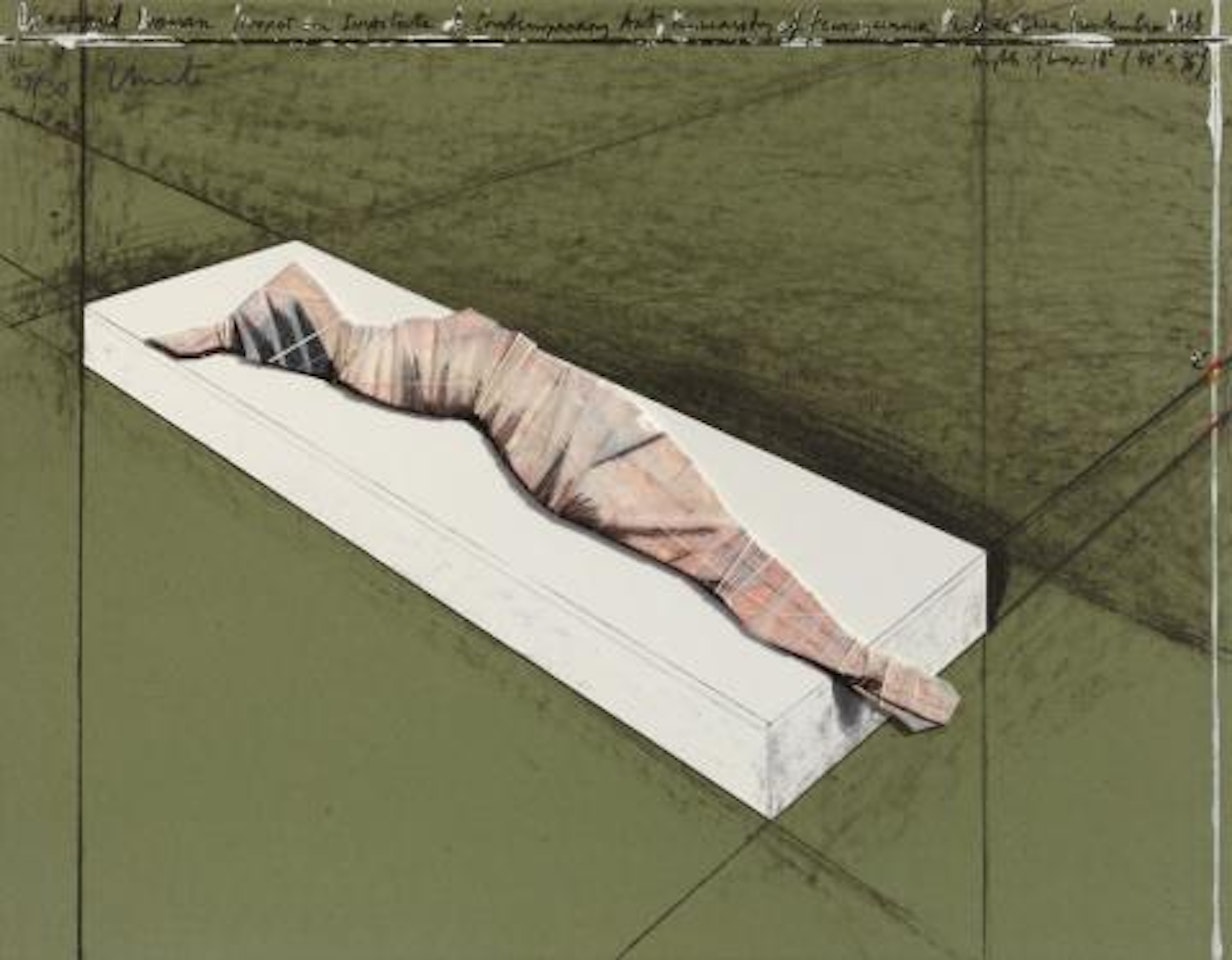 Wrapped Woman, Project for the Institute of Contemporary Art, Philadelphia, 1968 by Christo