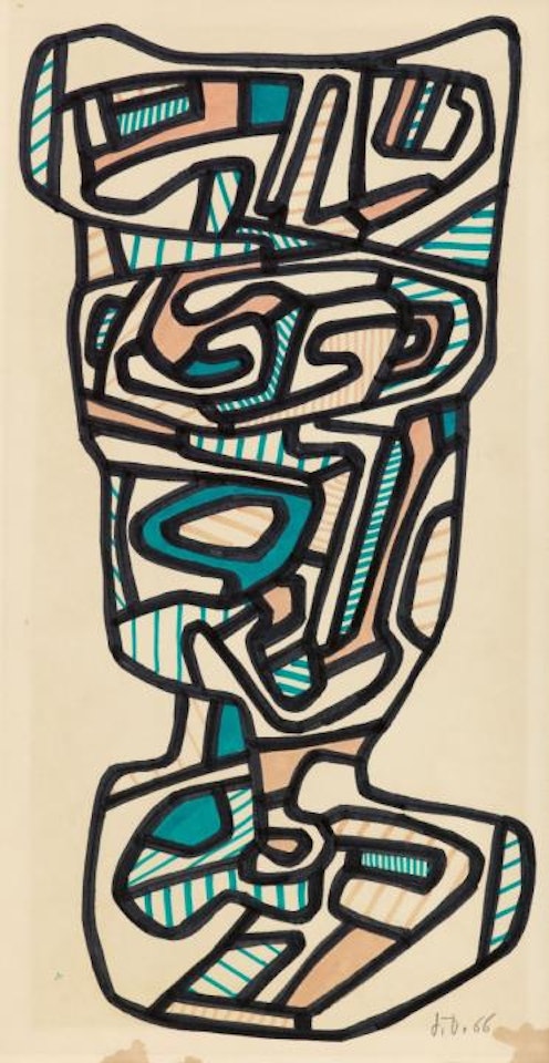 Le Verre d'eau VI (23 Novembre) by Jean Dubuffet