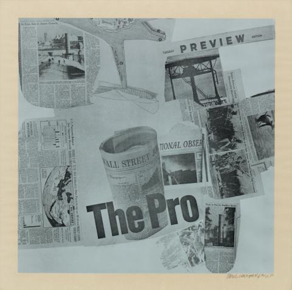 Untitled (from the series: Features from Currents) by Robert Rauschenberg