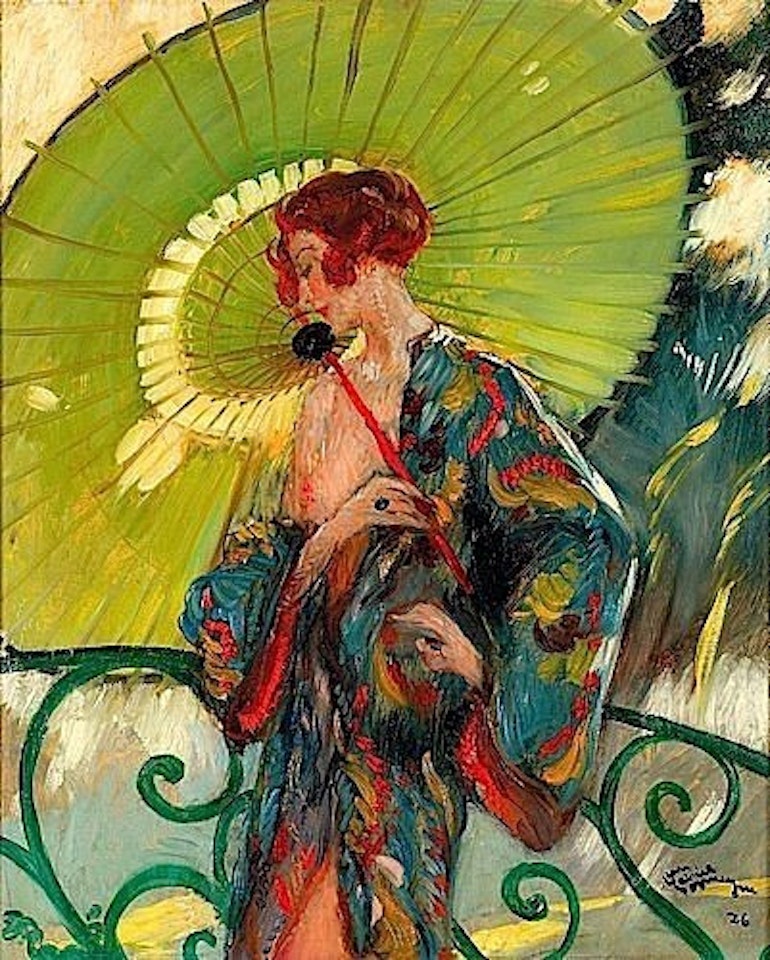 Femme à l'ombrelle by Jean Gabriel Domergue