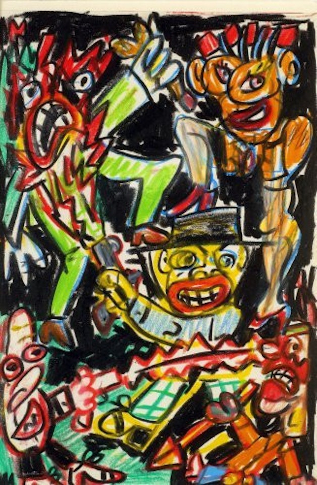 Scène de gangsters by Robert Combas