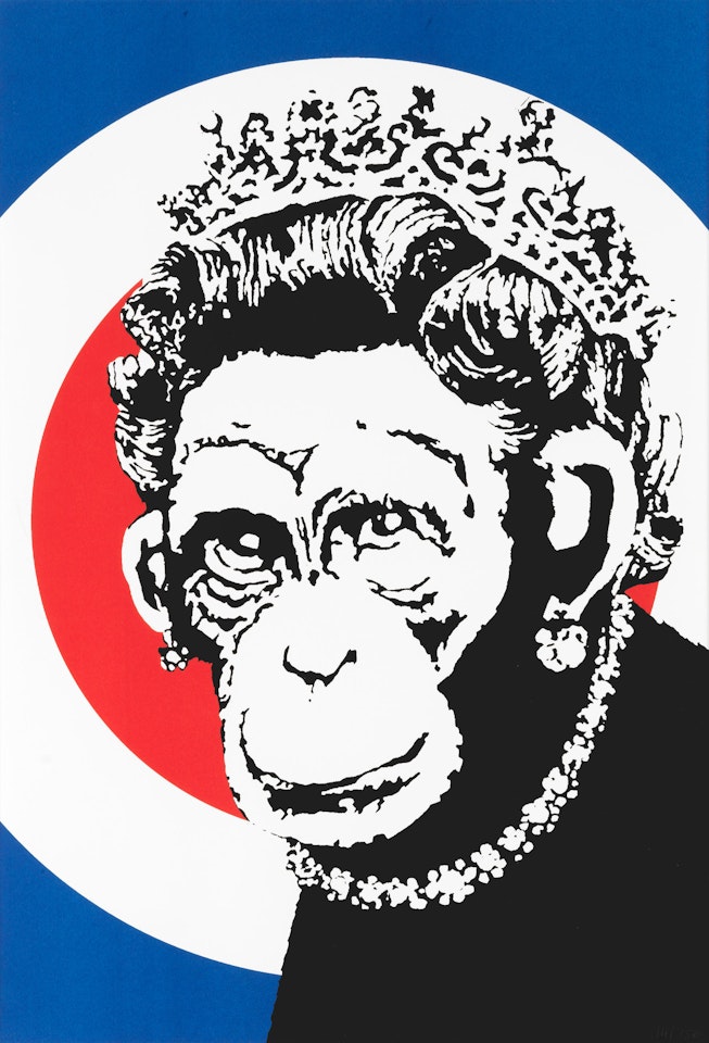 Monkey Queen  by Banksy