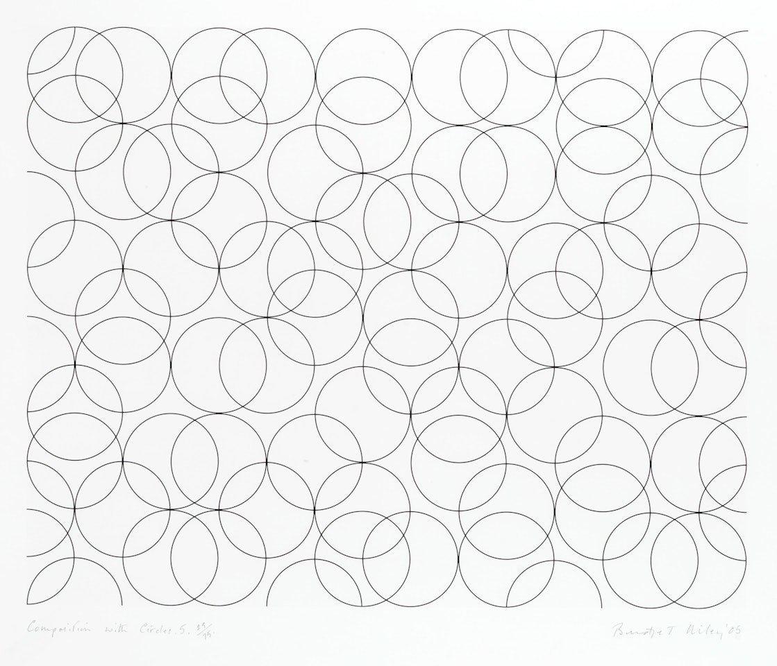 Composition with Circles by Bridget Riley