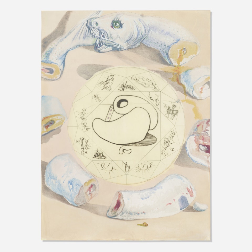 L'Ouroboros (from the Alchemie Des Philosophes portfolio) by Salvador Dali