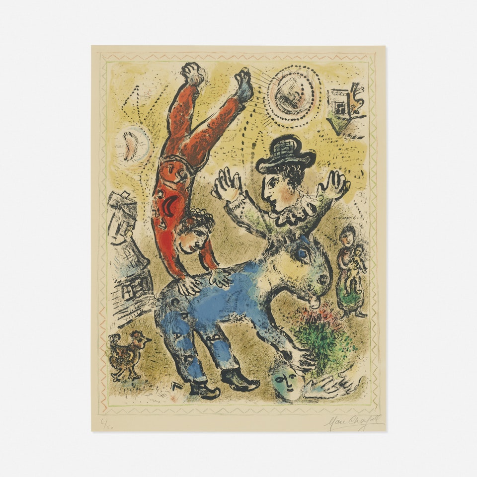 Acrobat Rouge by Marc Chagall