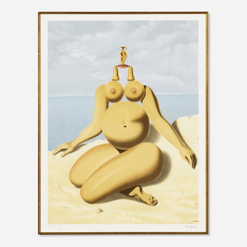 La Race Blanche by René Magritte