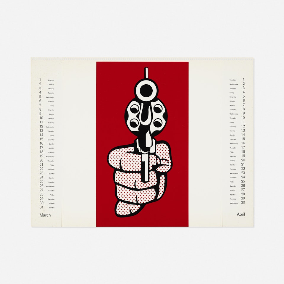 Pistol (from Banner, Multiples Calendar 1969) by Roy Lichtenstein