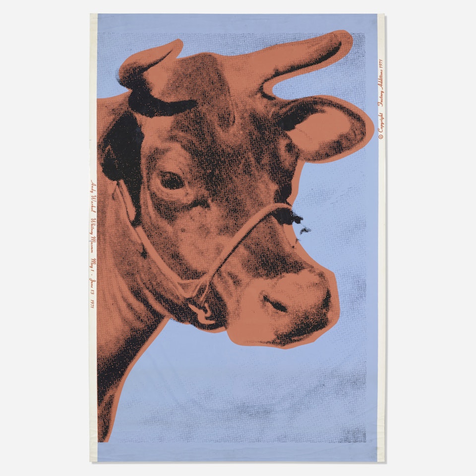 Cow (Blue) by Andy Warhol