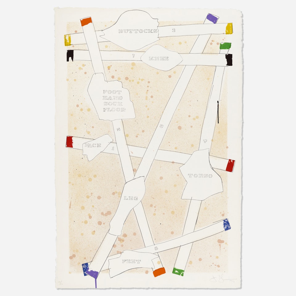 Sketch from Untitled I (from the Casts from Untitled series) by Jasper Johns