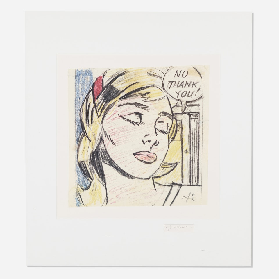 No Thank You by Roy Lichtenstein