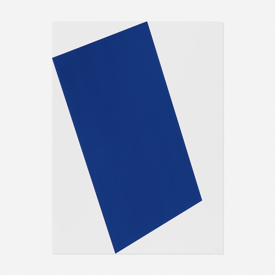 Blue (for Leo) (from The Leo Castelli 90th Birthday portfolio) by Ellsworth Kelly