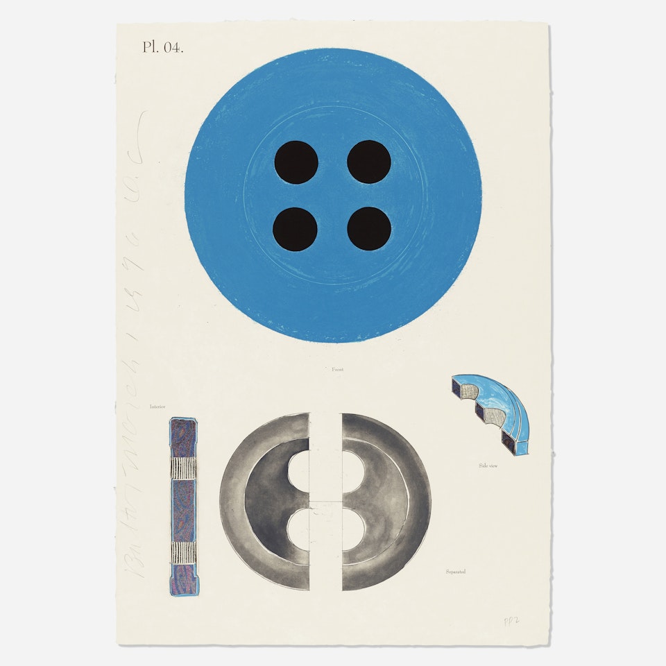 Button (from the Album series) by Donald Sultan