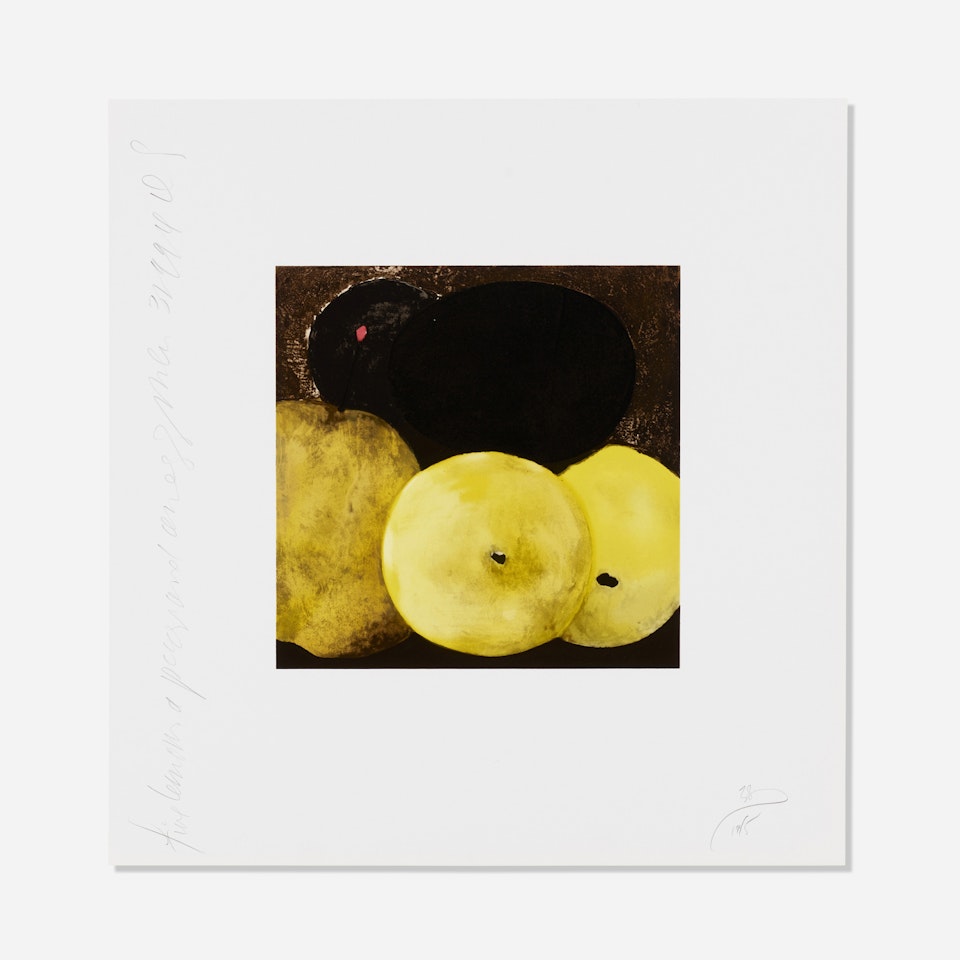Five Lemons, a Pear, and an Egg by Donald Sultan