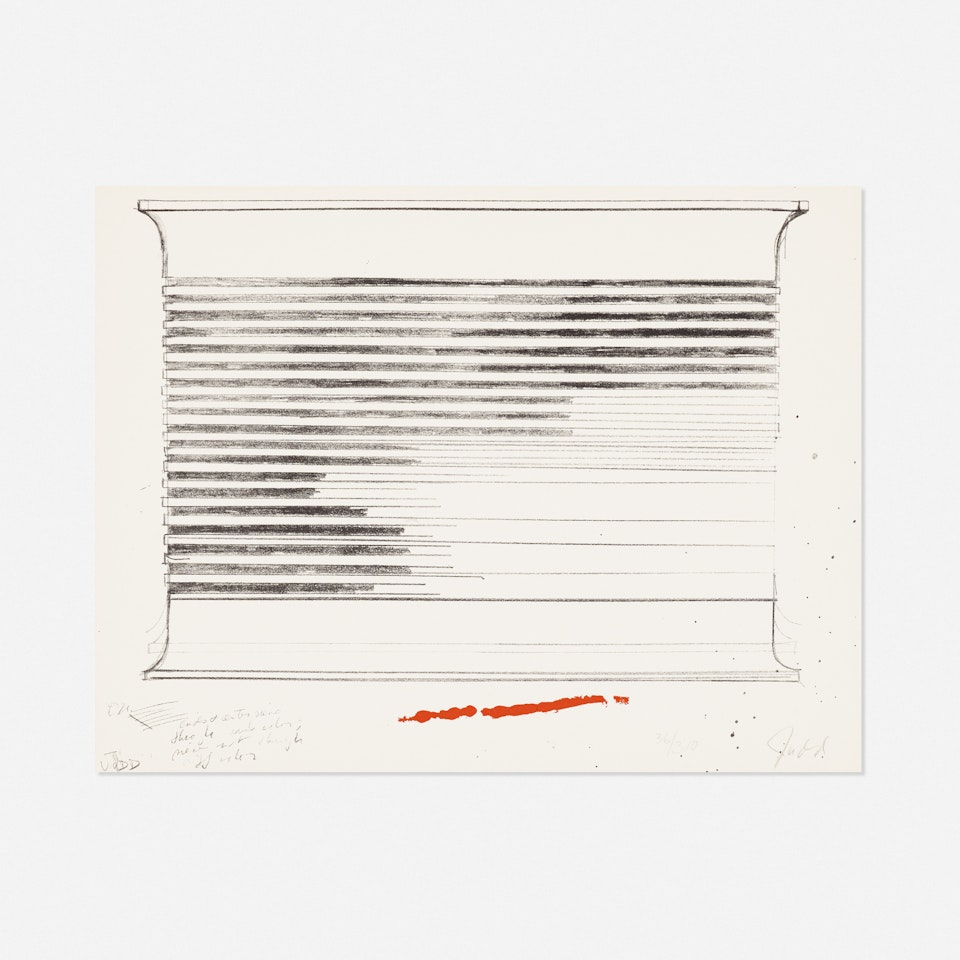 Untitled (from The New York Collection for Stockholm portfolio) by Donald Judd
