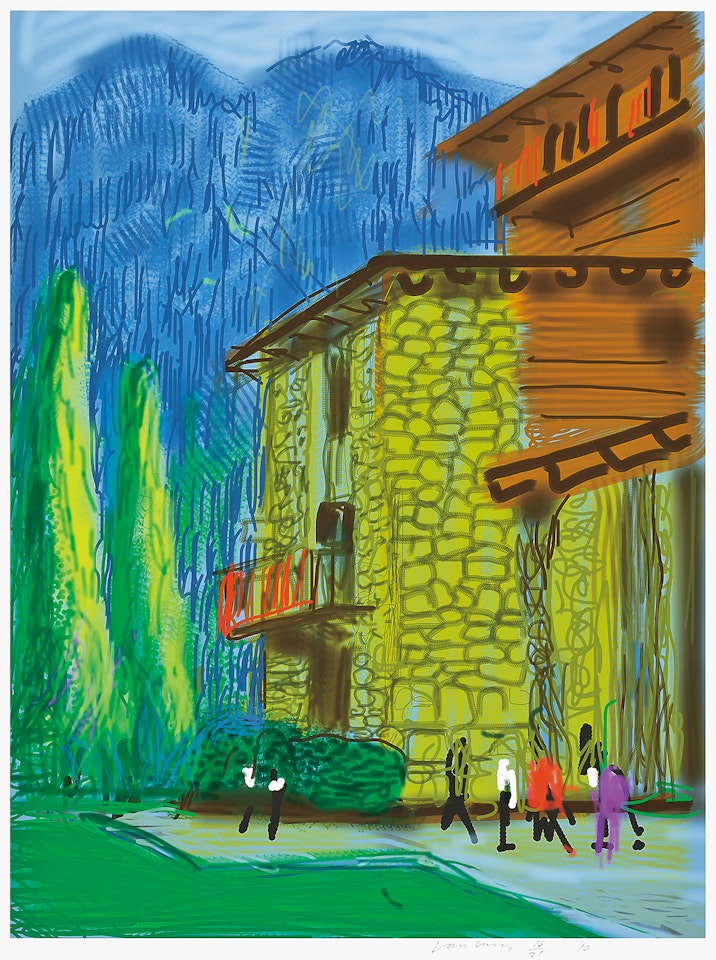 Untitled No.1 from “The Yosemite Suite” by David Hockney