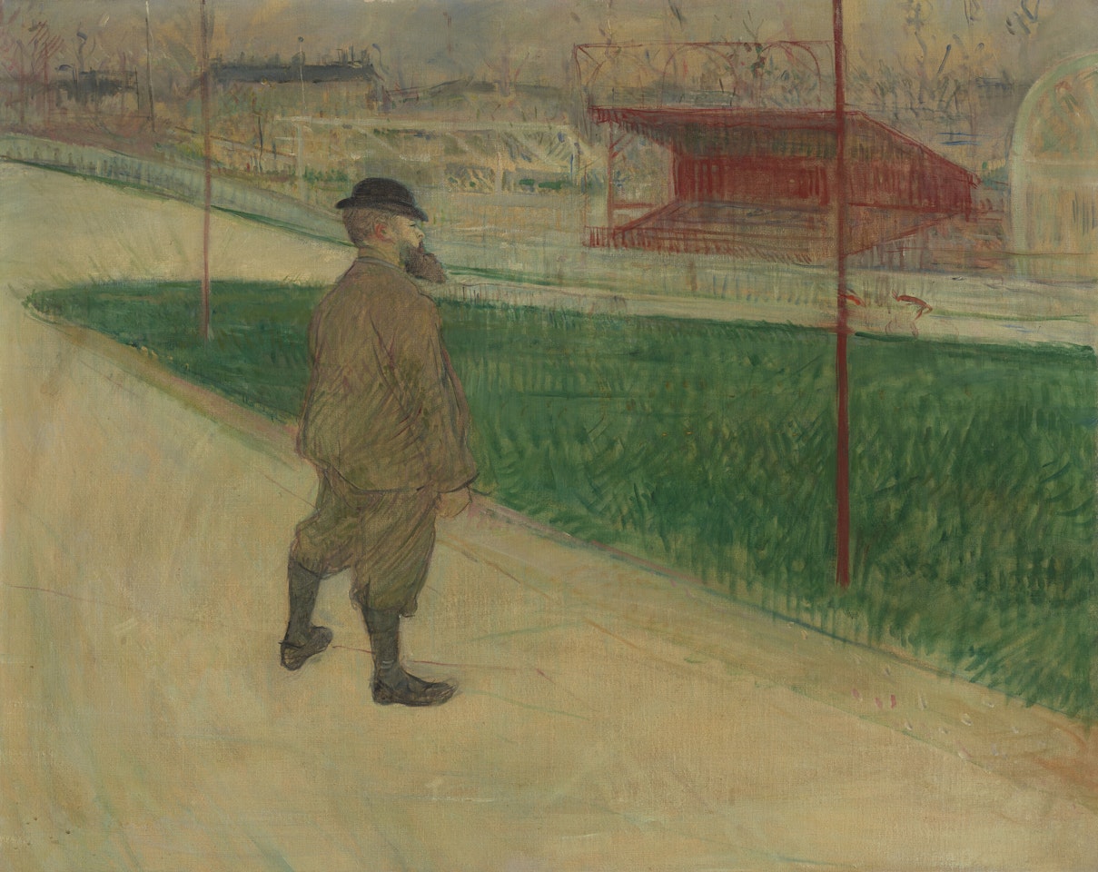 Tristan Bernard au Vélodrome Buffalo by Henri de Toulouse-Lautrec