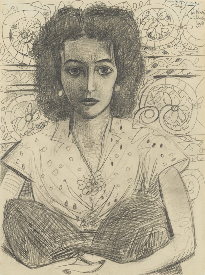 Inès assise by Pablo Picasso